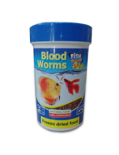 פיש פרנד תולעי דם יבשות – אוכל לדגים|אוכל לדגים-ZOOSHOP זושופ